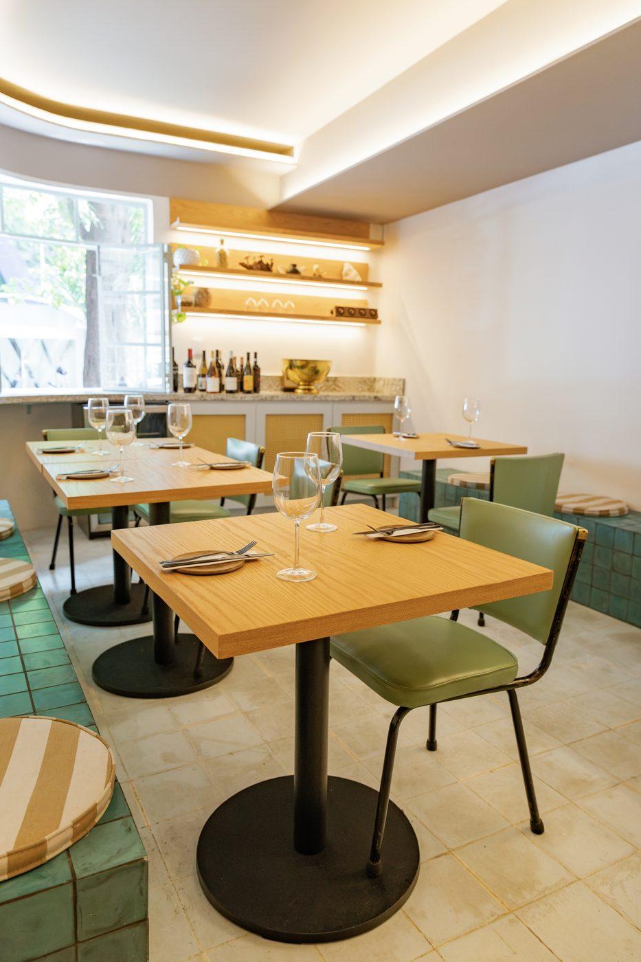 Calma, the ground floor kitchen at Cholula Condesa